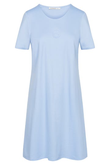 Sleepshirt mit Prägemotiv schlicht 100% Baumwolle