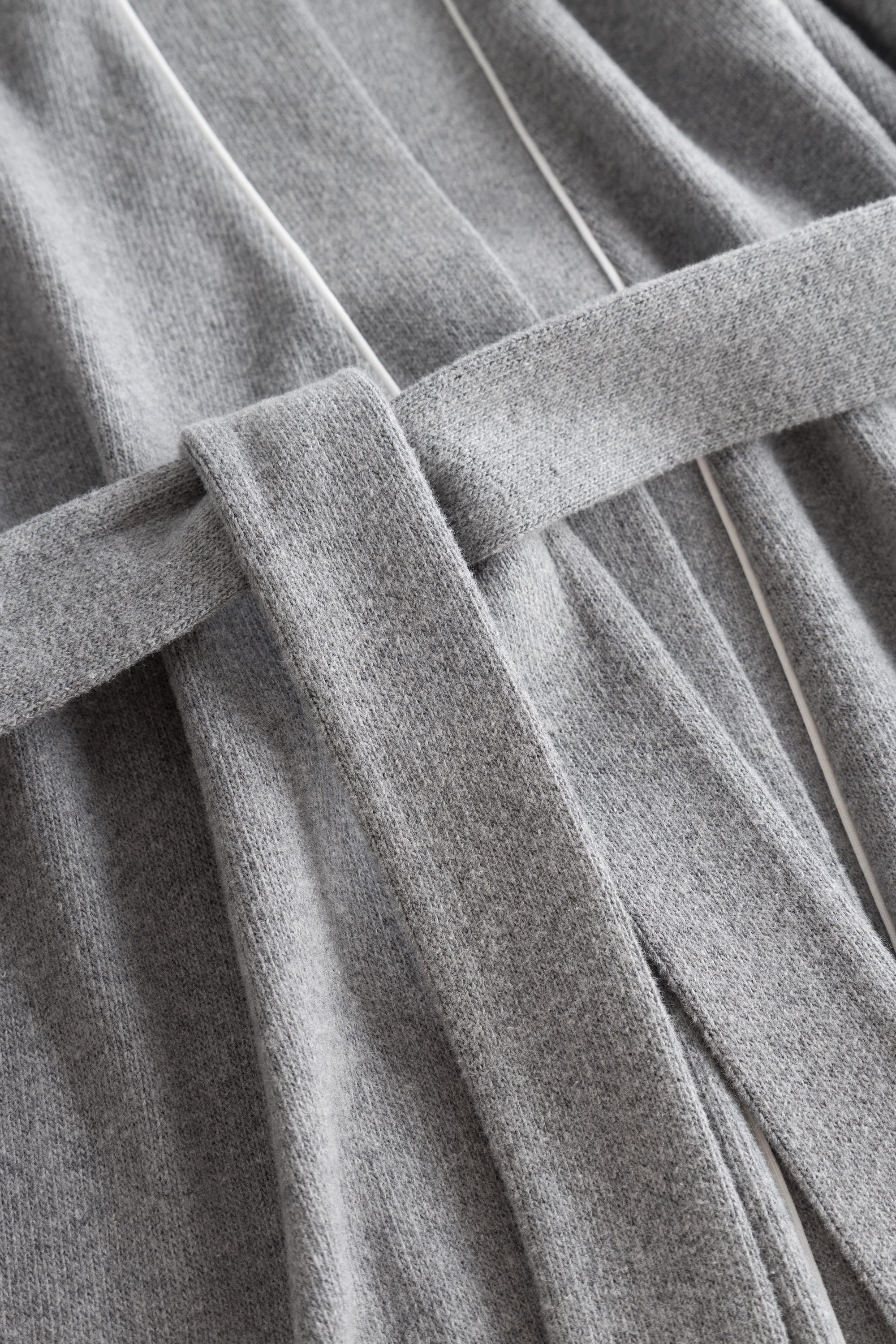 Detailbild Wickelmantel mit Blende Strick