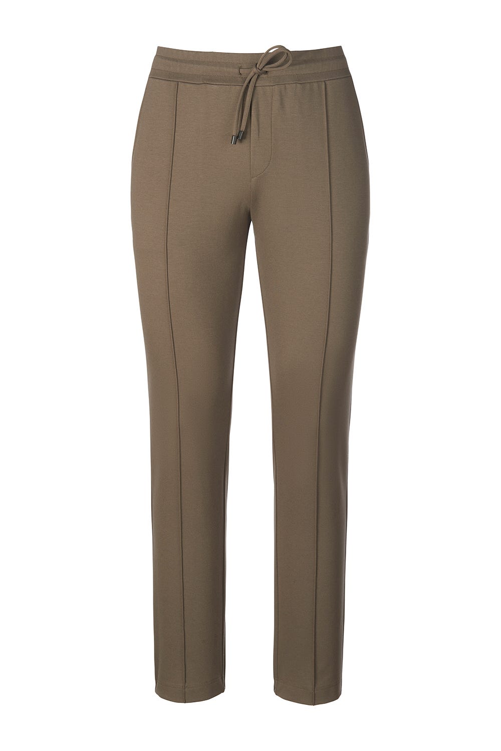 Herren Loungehose mit Biese Jogginghose Lässig Materialmix Olive 