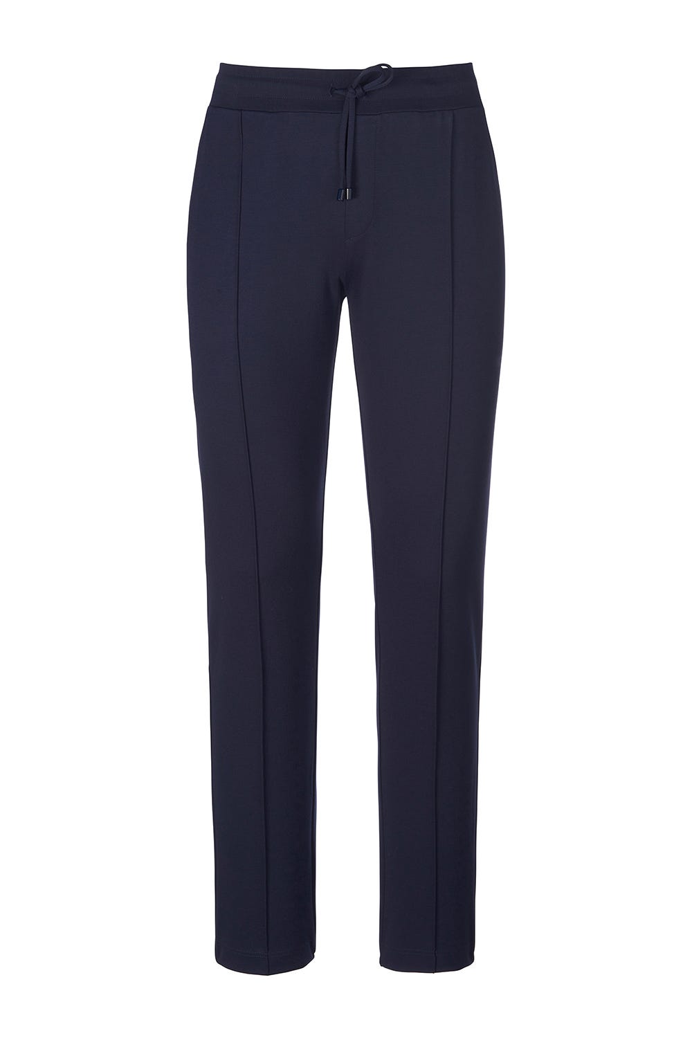 Herren Loungehose mit Biese Jogginghose Lässig Materialmix Navy     