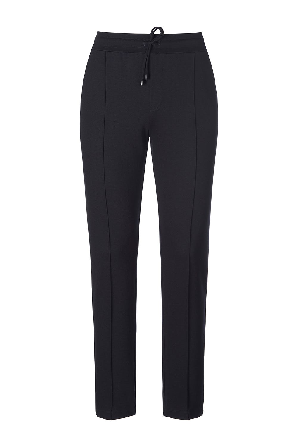 Herren Loungehose mit Biese Jogginghose Lässig Materialmix Schwarz 