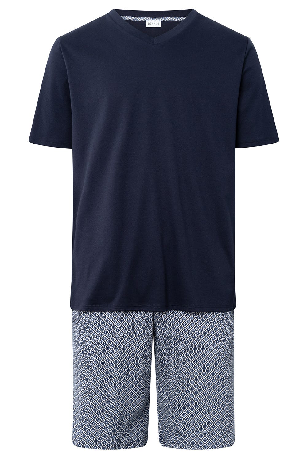 Herren Pyjama mit Minimalprint