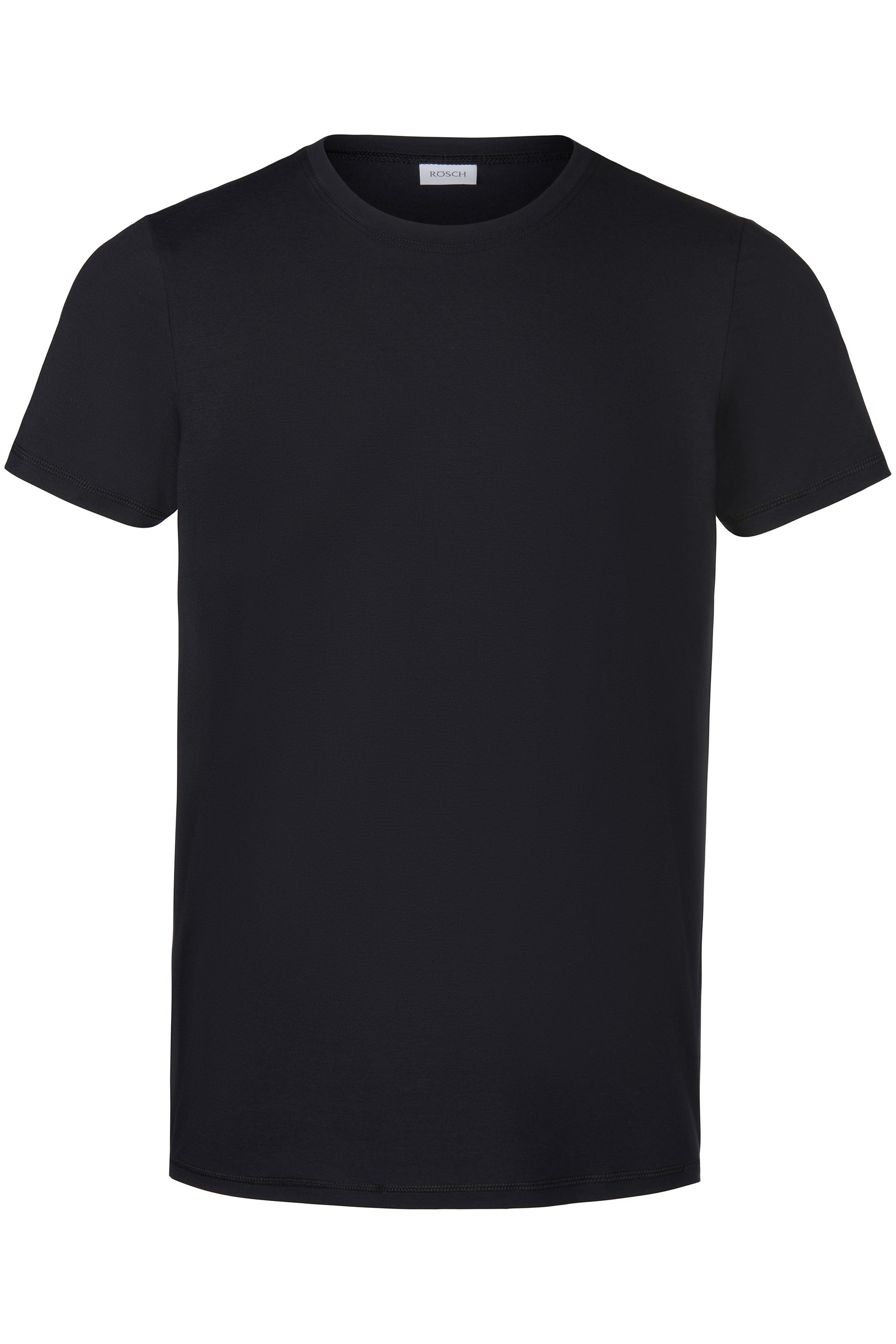 Herren Basic T-Shirt mit Rundhals Schwarz