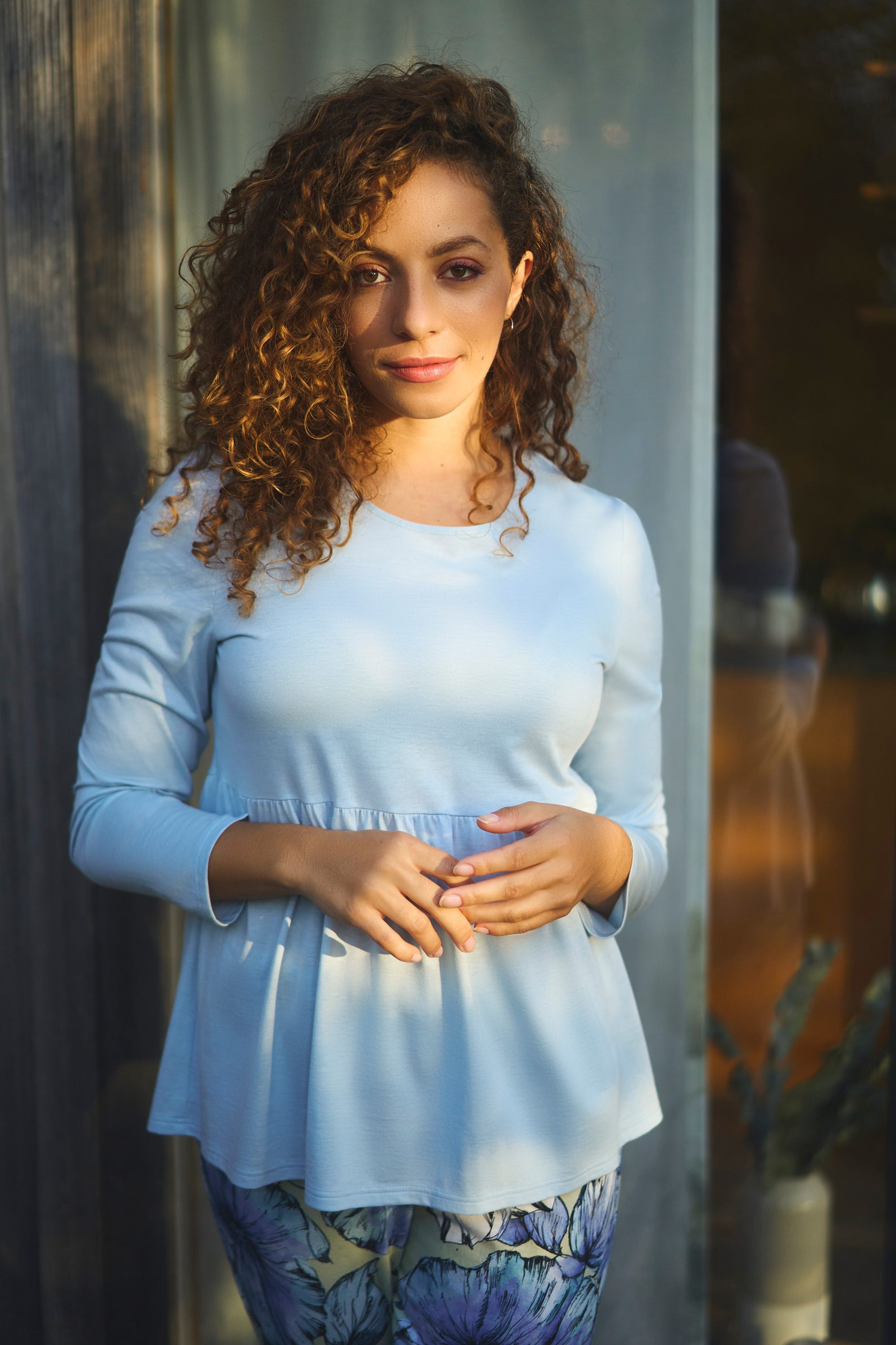 Detailbild Pyjama mit Schmetterllingsprint